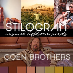 MOBILE presets inspired by COEN BROS / Lightroom app looks of iconic movies Big Lebowski, Fargo & Oh Brother Where Art Thou? Mobile files