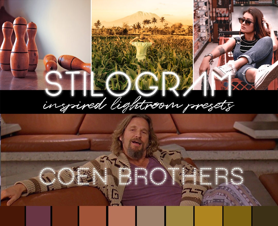MOBILE presets inspired by COEN BROS / Lightroom app looks of iconic movies Big Lebowski, Fargo & Oh Brother Where Art Thou? Mobile files