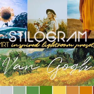 Van Gogh inspired presets for Lightroom Desktop & Mobile- warm yellow, orange palette - golden hour filters  |Lrtemplate, XMP, DNG|