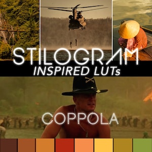 COPPOLA LUTs - Inspired by Apocalypse Now, The Godfather - Cinematic palette - 3D LUTs for Premiere, DaVinci Resolve Color Grading