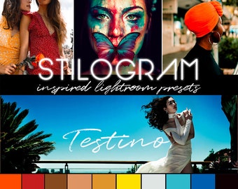 MOBILE presets inspired by TESTINO / Lightroom app photo filters / Bold palette & fashion editorial style /  mobile DNGs + intensity levels
