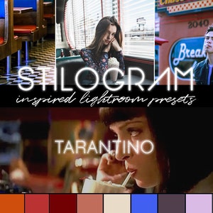 TARANTINO Lightroom preset pack - film looks inspired by Pulp Fiction, Kill Bill, Reservoir Dogs - Desktop & Mobile | Lrtemplate, xmp, dng |