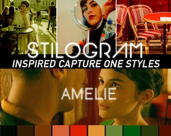 AMELIE Capture One Stylepack  - Warm, rich color palette inspired by the movie - costyles pack with bonus modifier pack