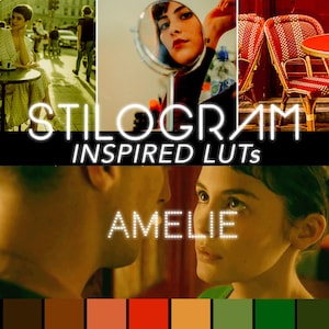 AMELIE-inspired LUTs- Warm, enchanting colors - Premiere Pro / DaVinci Resolve 3d LUTs - Color grading, insta stories, youtube