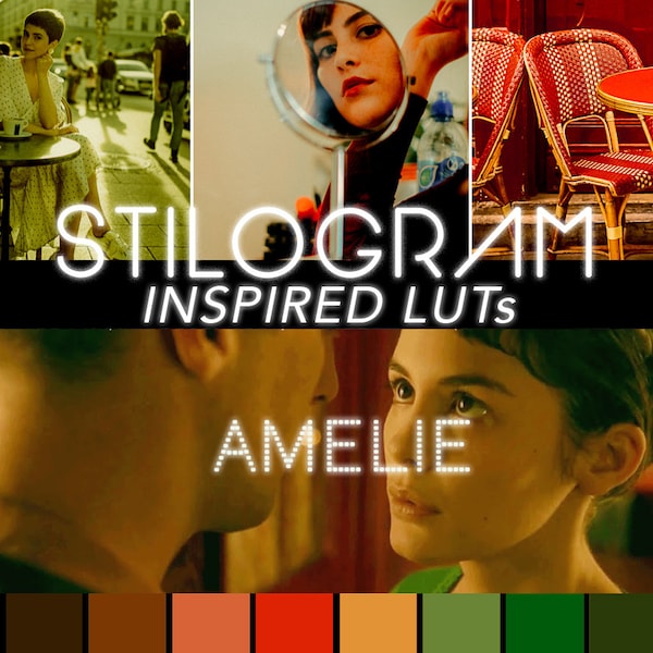 AMELIE-inspired LUTs- Warm, enchanting colors - Premiere Pro / DaVinci Resolve 3d LUTs - Color grading, insta stories, youtube