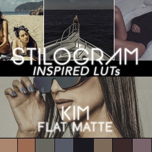 Flat matte LUTs - KIM Instagram-inspired filters for stories - Film & video filters, Premiere Pro, DaVinci Resolve, insta stories, vlogging