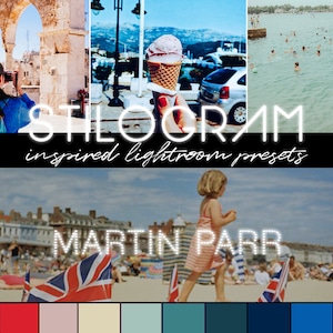 MARTIN PARR Lightroom preset pack - Retrofilters - analoge filmlooks met een helder palet - Desktop en mobiel | Lrtemplate, xmp, dng |