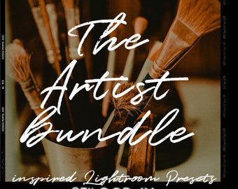 5 Packs in 1 - THE ARTISTS BUNDLE - painterly filters inspired by palettes of Van Gogh, Vermeer, Kahlo, Monet & Rembrandt - Lightroom