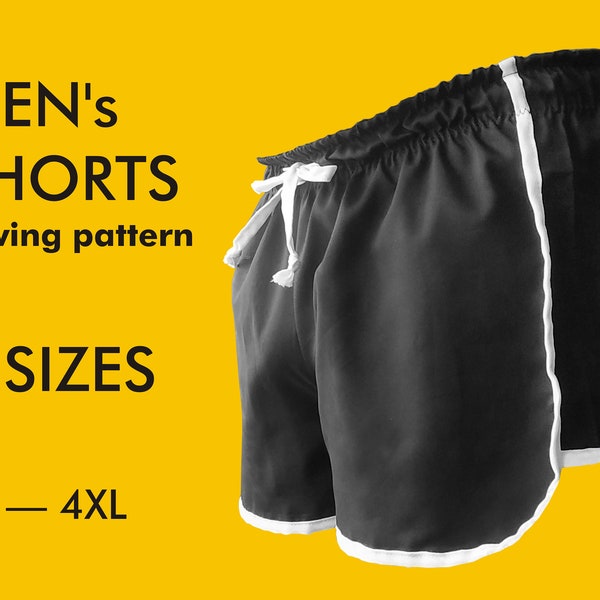 Mens Shorts Sewing Pattern Boxer Shorts Pattern Big Shorts  PDF Short Pants Sewing Pattern Mens Beach Shorts Summer Shorts Instant Download