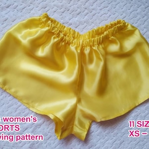 Women Shorts Sewing Pattern PDF Short Pants Sewing Pattern Women Underwear Sewing Pattern PDF Pajama Shorts Sewing Pattern Instant Download