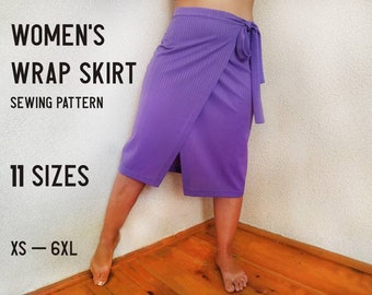 Midi Wrap Skirt - Etsy