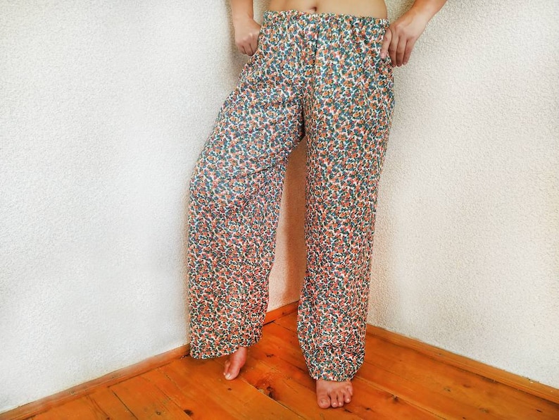 Pajama Pants Sewing Pattern PDF Women Lounge Pants Sewing Pattern Adult