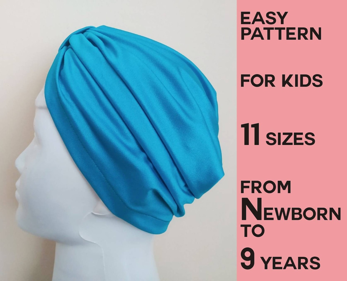 Pattern For Turban Turban Sewing Pattern PDF Baby Kid Toddler Infant Child Turban - Etsy