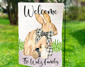 Wood Bunny Garden Flag PNG, Spring Sublimation, Sublimation Designs, Spring png, Easter Garden Flag png, DIGITAL DOWNLOAD