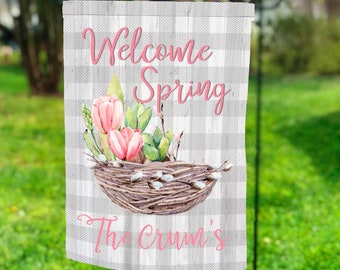 Tulip Nest Garden Flag PNG, Spring Sublimation, Sublimation Designs, Spring png, Easter Garden Flag png, DIGITAL DOWNLOAD