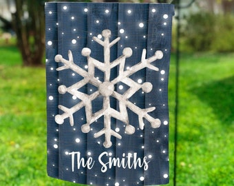 Navy Snowflake Garden Flag PNG, Christmas Sublimation,  Garden Flag Design, Christmas Flag Sublimation, Christmas png, Garden Flag png