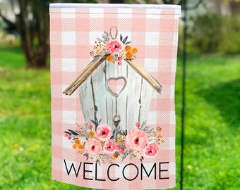 Birdhouse Garden Flag PNG, Spring Sublimation, Sublimation Designs, Spring png, Easter Garden Flag png, DIGITAL DOWNLOAD