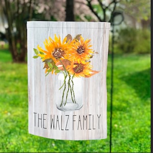 Sunflower Jar Garden Flag PNG, Spring Sublimation, Sublimation Designs, Watercolor Flower Designs, Sunflower Garden Flag, Sunflower PNG