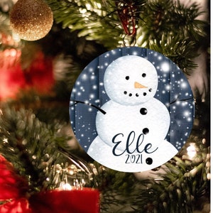 Ornamento rotondo a forma di pupazzo di neve blu navy, disegni di ornamenti, sublimazione natalizia, png natalizio, png pupazzo di neve, DOWNLOAD DIGITALE, disegni di sublimazione