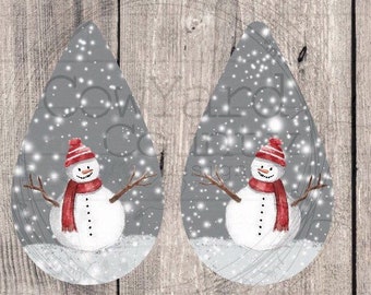 Snowman Earring Designs, Earring Sublimation Images, Earring Templates, Christmas Sublimation, Christmas  Downloads, Drop Earrings, Gray