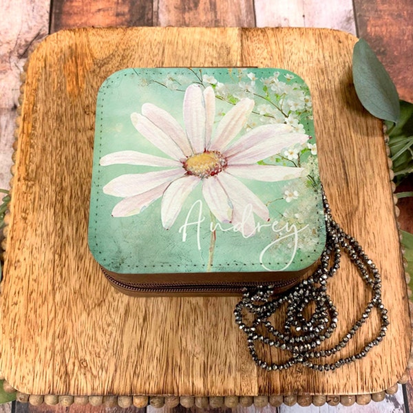 Green Daisy Jewelry Box Design, DIGITAL DESIGN, Jewelry png, Spring Sublimation, Sublimation Designs, Flower png, DIGITAL download