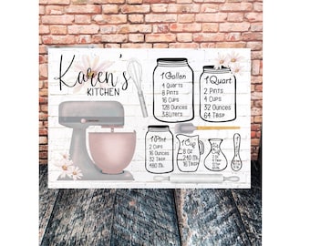 Measurement Cutting Board Design, Kitchen Sublimation Images, Rectangle Sublimation Designs, Cutting Board Designs , Daisy Cutting Board