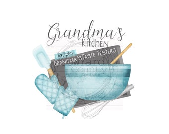 Grandma's Kitchen Design, Home Sublimation Designs, Sublimation Designs, Kitchen Sublimation, Personalized PNG, Kitchen Towel Designs, Apron