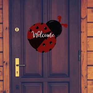 Red and Blank Ladybug Door Hanger Png Sublimation Designs - Etsy