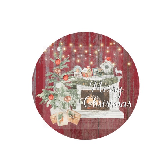 Santa Boots in Chimney Door Hanger Template Downloadable Cut Template -cut files Template -stencil- Door Hanger Template