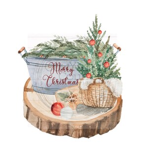 Rustic Christmas Tree PNG, Christmas Images, Christmas Sublimation ...