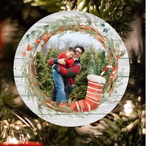 Christmas Photo Round Ornament, Ornament Sublimation, Christmas Sublimation, Ornament PNG, Christmas PNG, Sublimation Designs, Lantern PNG