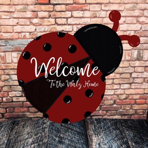 Red and Blank Ladybug Door Hanger Png Sublimation Designs - Etsy