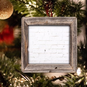 Wooden Frame Square Ornament, Ornament Designs, Christmas Sublimation, Christmas png, Farmhouse ornament png, Sublimation designs
