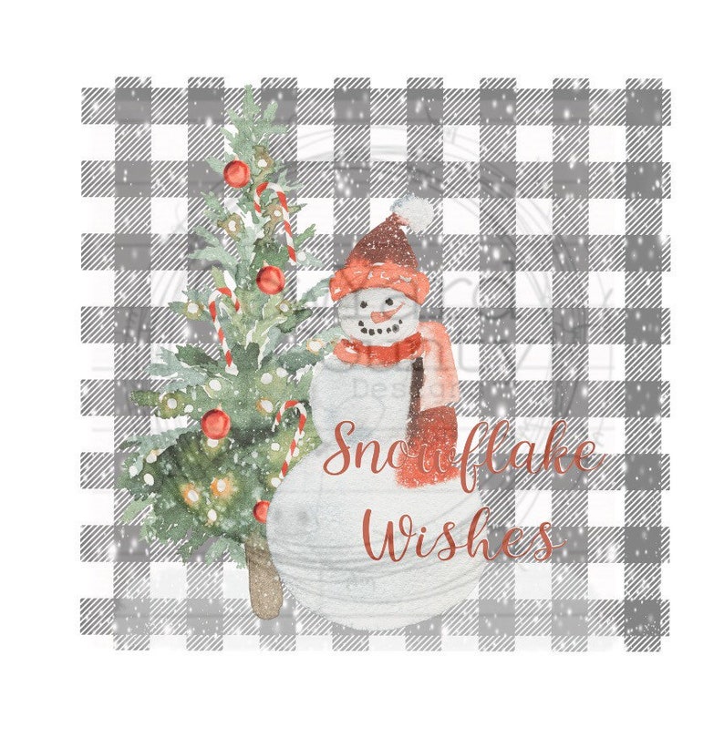 Download Snowman Square Design Christmas Sublimation Christmas | Etsy