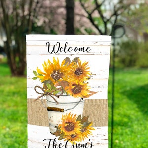 Sunflower Pail Garden Flag PNG, Summer Sublimation, Sublimation Designs, Sunflower PNG, Sunflower Garden Flag, Sunflower PNG