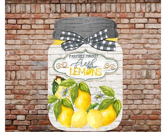 Lemon Mason Jar png, Sublimation Design, Summer Sublimation, Lemon PNG, Digital Downloads, Summer png, Digital Design