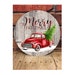 Red Truck Christmas Door Hanger png, Christmas Sublimation, Digital Download, Christmas png, Sublimation Designs, Red Truck png 