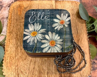 Daisy Embroider Jewelry Box Design, DIGITAL DESIGN, Jewelry png, Spring Sublimation, Sublimation Designs, Flower png, DIGITAL download