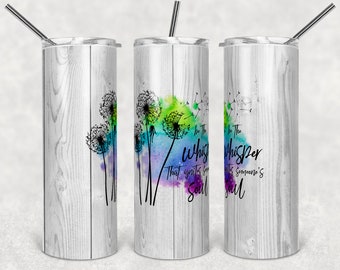 Dandelion Tumbler png, Tumbler Sublimation, Tumbler Designs, Tumbler png, Sublimation Designs, Flower png