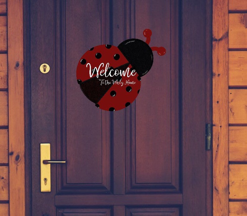 Red and Blank Ladybug Door Hanger Png Sublimation Designs - Etsy