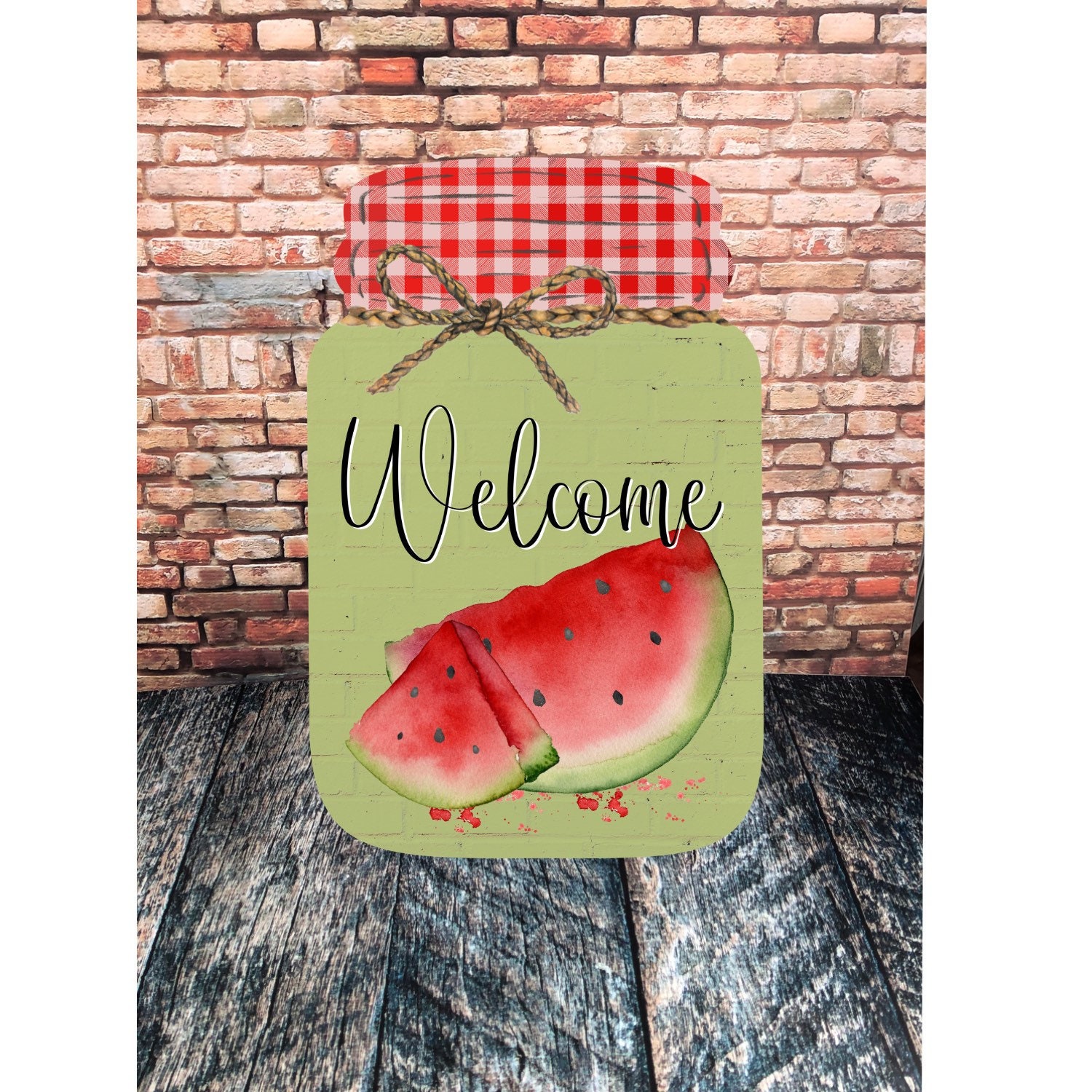 Watermelon Mason Jar Design, Sublimation Design, Mason Jar Door Hanger, Digital Designs, Summer Sublimation, Watermelon PNG, Summer PNG