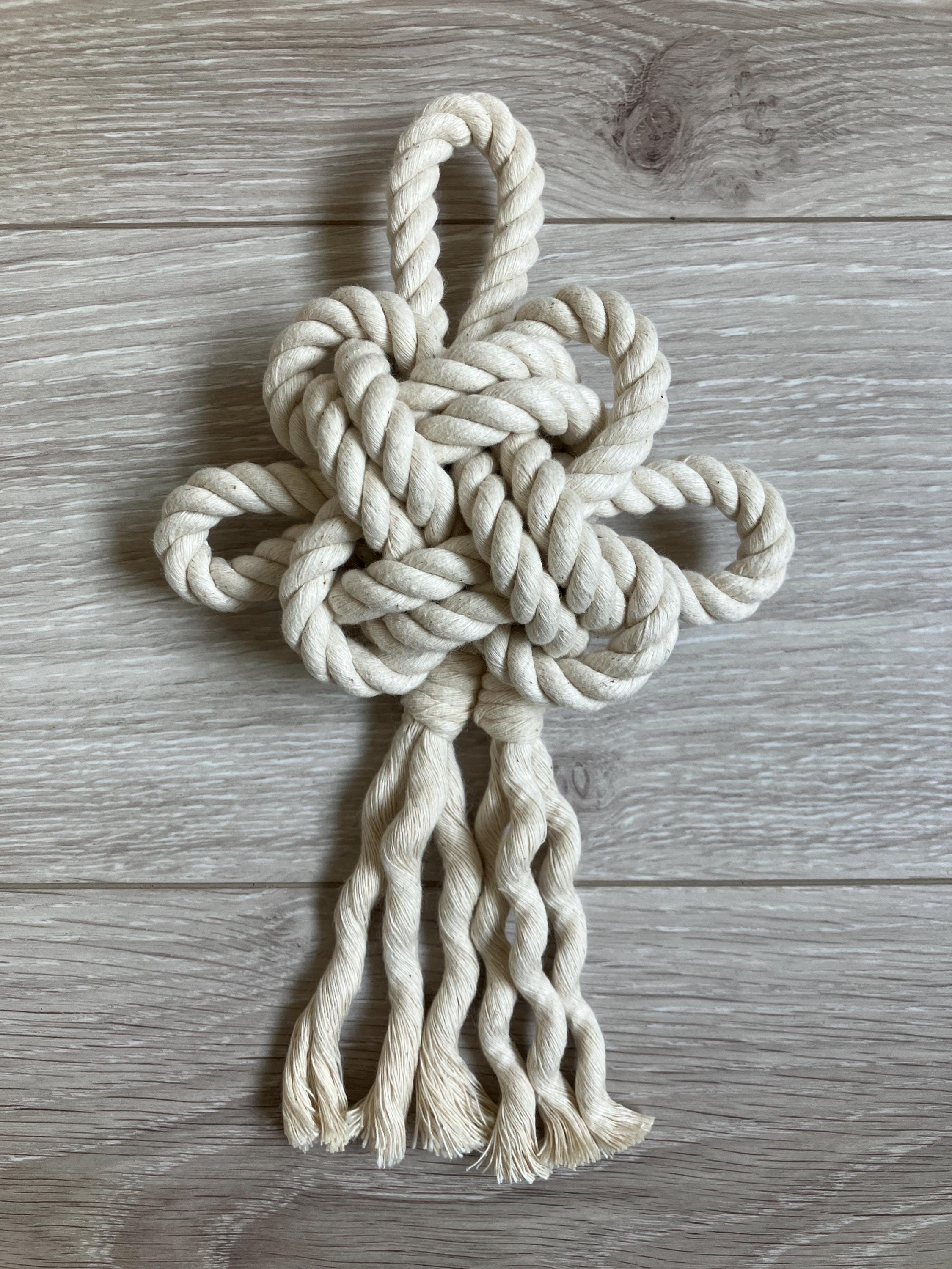 Cotton Rope Kiku Musubi Knot: Japanese Shimenawa Wall Art - Etsy