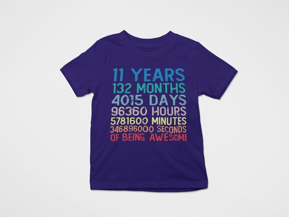 Tee-shirt enfant joyeux anniversaire 11