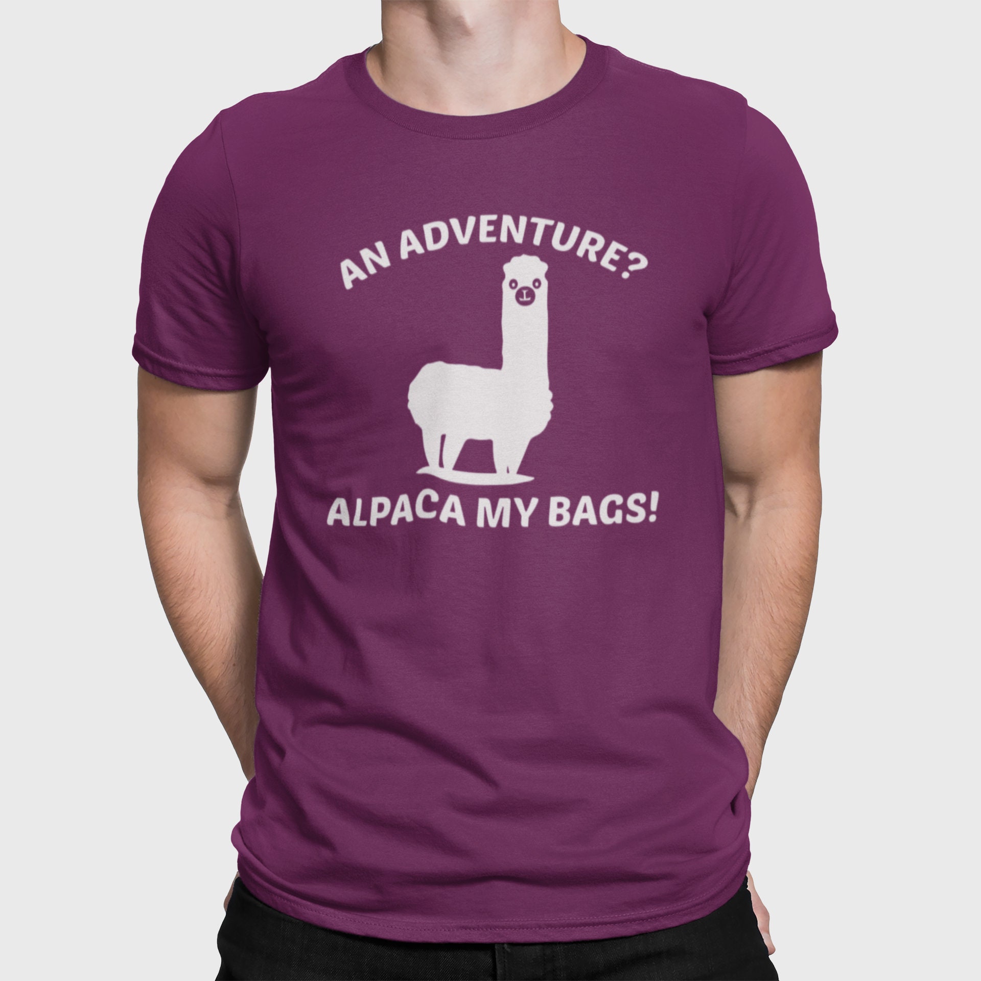 ADVENTURE ALPACA BAG T-Shirt funny Mens alpaca llama ADVENTURE ALPACA BAG T-Shirt funny Mens alpaca llama