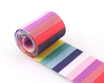 rose motif 5M roll handmade material 4 color assortment roll set of Japanese jacquard ribbon tatamitape durable