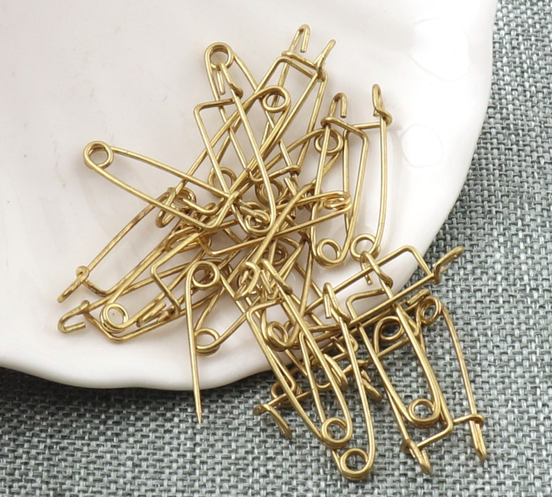Safety Pins Gold Small Brooch Pins Unique Shape Needle Pins Kilt Pins Pins for Sewing Jewelry Making-3050pcs