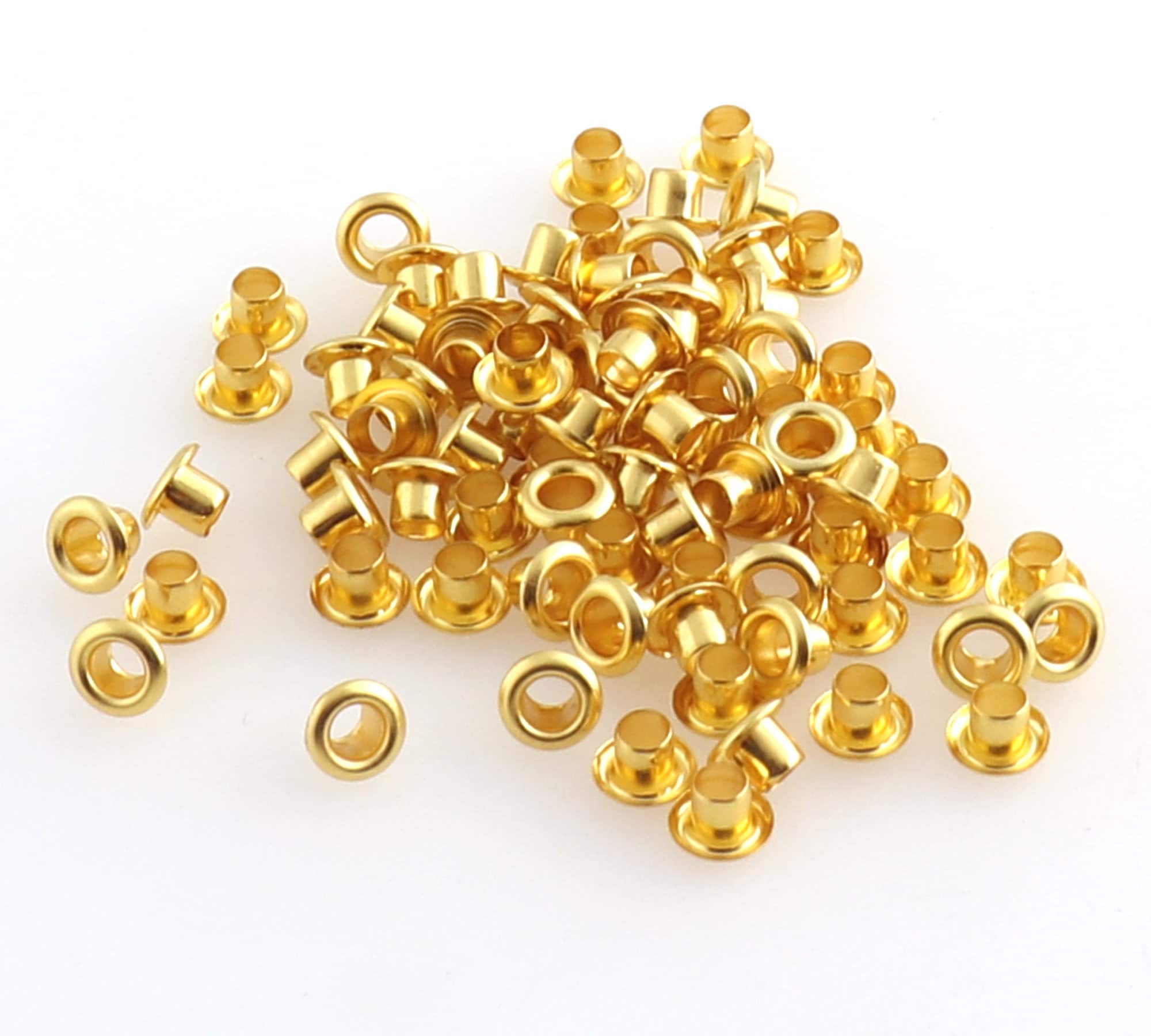 Mini Eyelets Gold 3mm Inner Metal Eyelets Grommets FOR Bead Etsy