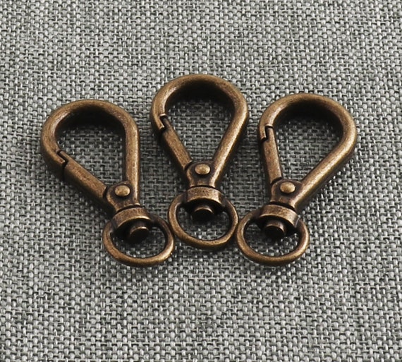 Swivel Clasps Lanyard Snap Hook Metal Antique Bronze Lobster Clasp