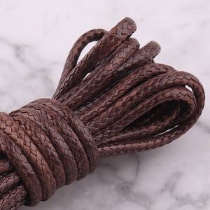 Wax Cord 60 yards Polyester Thread Top Quality Waterproof Bracelet Rope 2mm Brown Korean Cord for necklace bracelet weaving Jewelry DIY