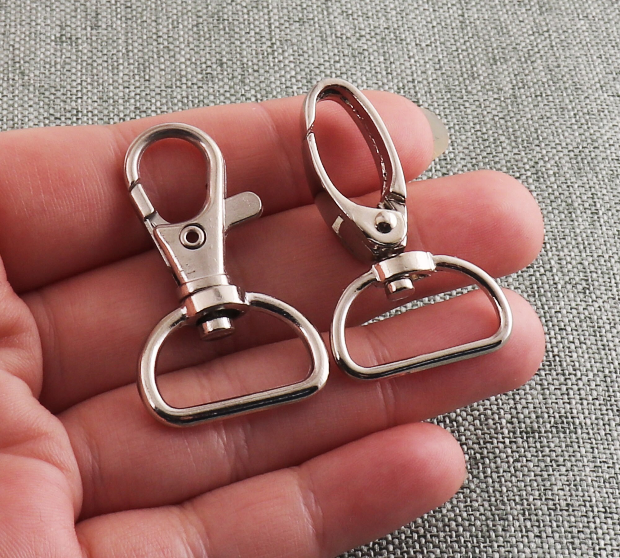 Silver Swivel Clasp 3/4 Inch Swivel Clips Trigger Snap Hook Etsy